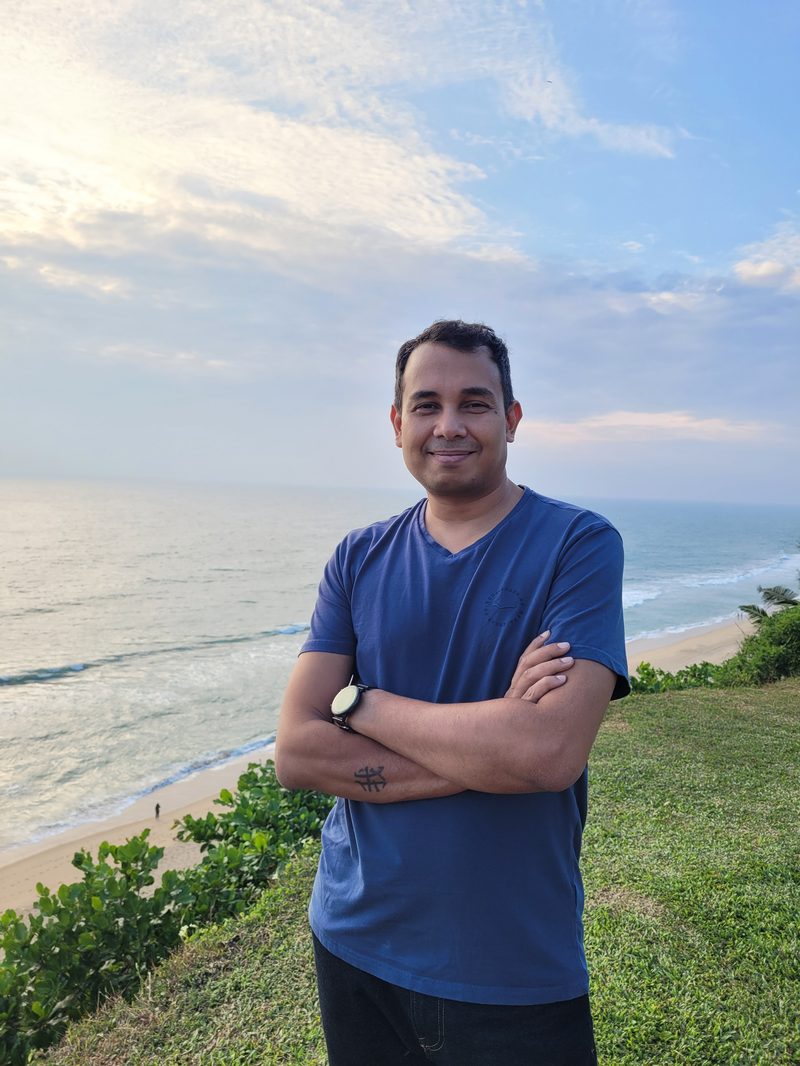 Kamal Gaur by the sea